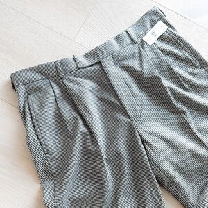 NWT BROOKS BROTHERS Pleat Front Black & White Houndstooth Dress Pants Men 36x32